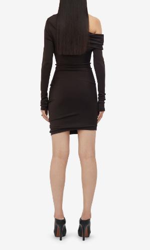 24FW 알렉산더 맥퀸 숏 원피스 794539QLADO3040 EBONY - ALEXANDER MCQUEEN