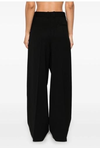  파로쉬 스트레이트 팬츠 D232303LILIUXY24013 BLACK - PAROSH