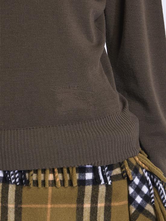 24FW 버버리 스플릿 터틀넥 라인 울 스웨터  8095114 A1336 GREEN - BURBERRY