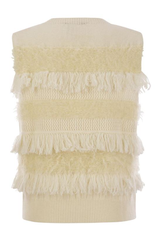 24FW 바니제 민소매 티셔츠 V32530 BURRO BUTTER - VANISÉ