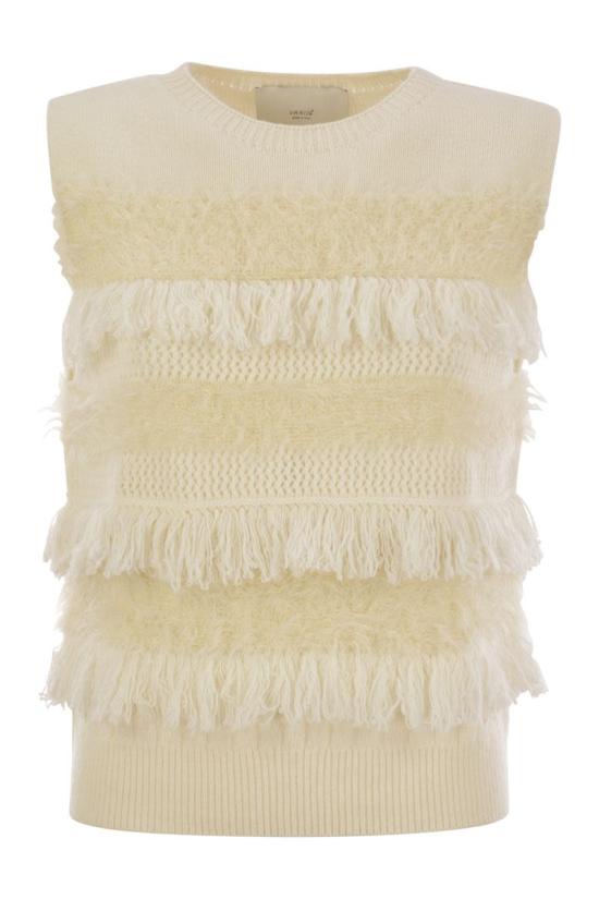 24FW 바니제 민소매 티셔츠 V32530 BURRO BUTTER