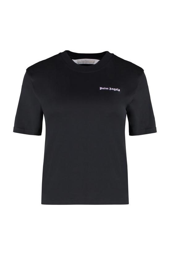 24FW 팜앤젤스 반팔 티셔츠 PWAA044F24JER001 1036 black