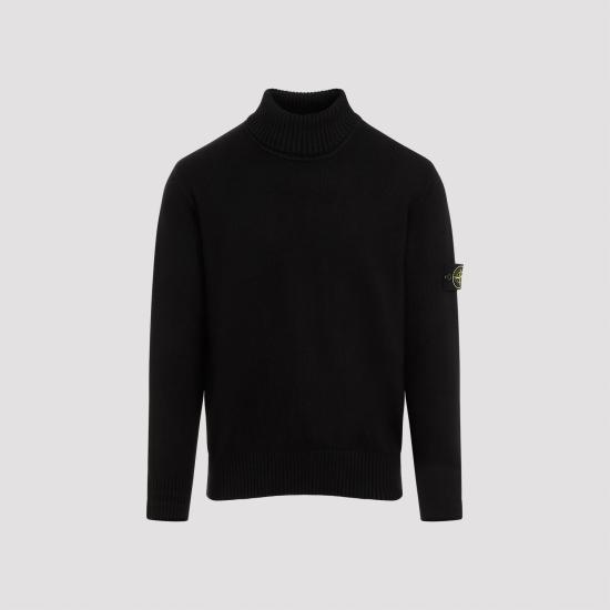 24FW 스톤 아일랜드 터틀넥 8115505A2 V0029 black - STONE ISLAND
