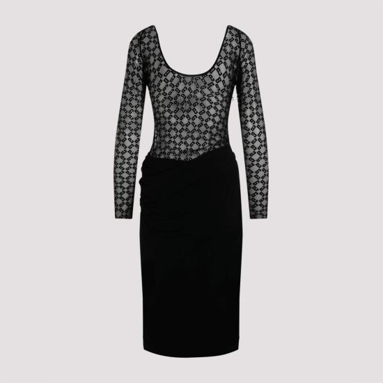 24FW 지방시 미디 원피스 BW229920GU 001 BLACK - GIVENCHY