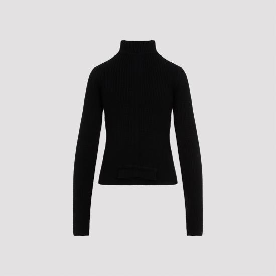  릭 오웬스 터틀넥 RO02D3676KWVL 09 BLACK - RICK OWENS