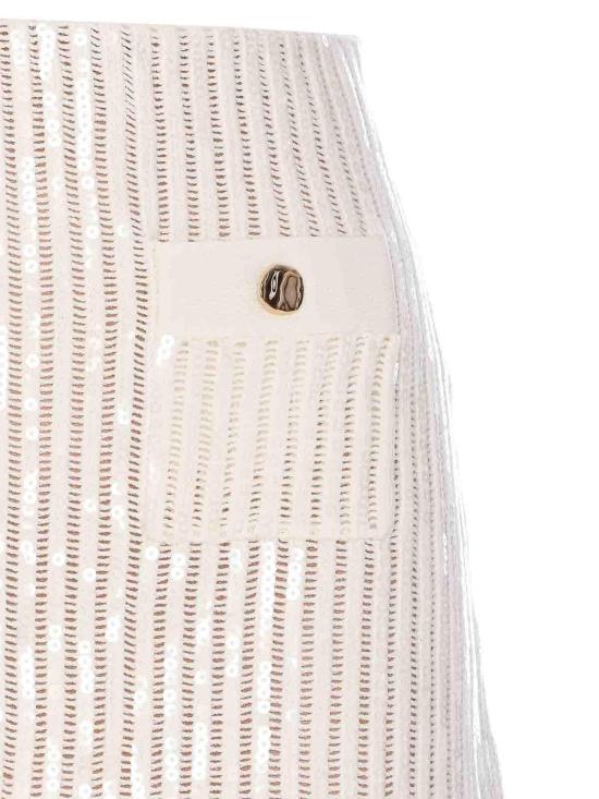  셀프 포트레이트 미디 스커트 126SKWHITE White - SELF PORTRAIT