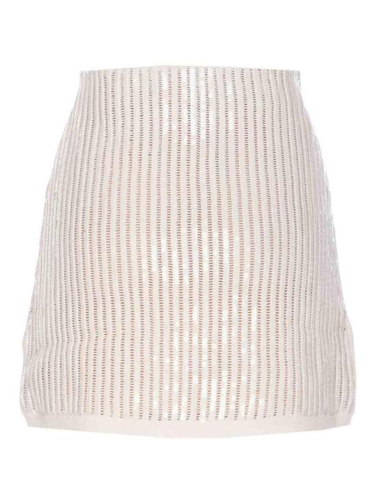  셀프 포트레이트 미디 스커트 126SKWHITE White - SELF PORTRAIT