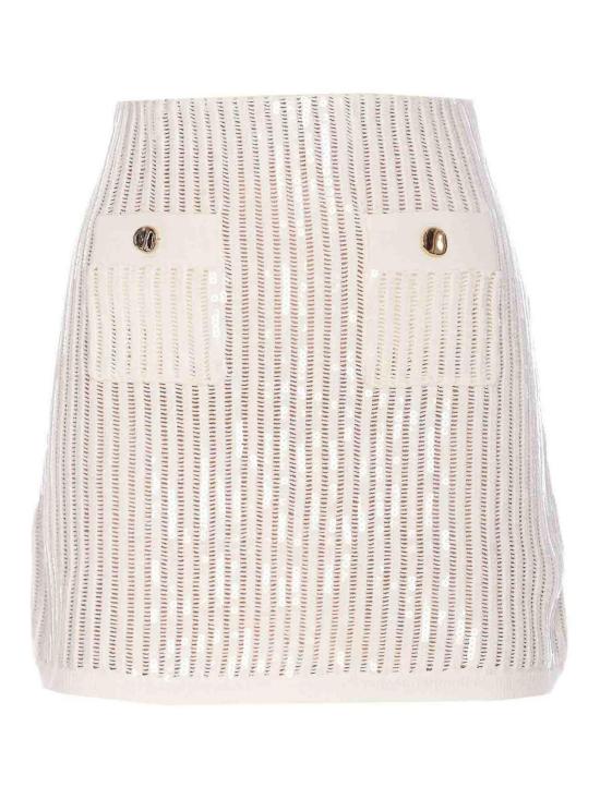  셀프 포트레이트 미디 스커트 126SKWHITE White