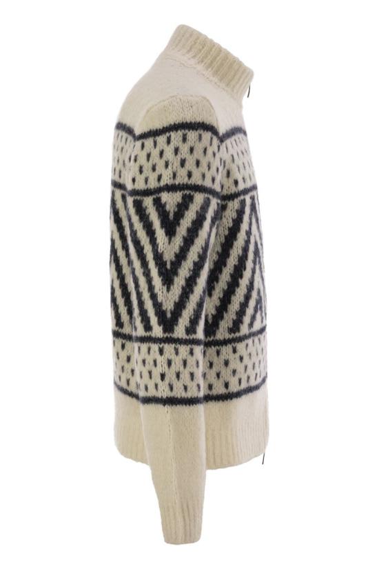 24FW 페세리코 집업 니트 R59375F03 C03 NATURAL - PESERICO