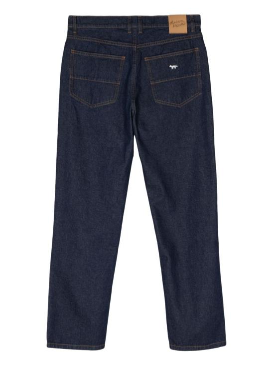  메종키츠네 스트레이트 팬츠 NM01123WW0081P470 Blue - MAISON KITSUNE