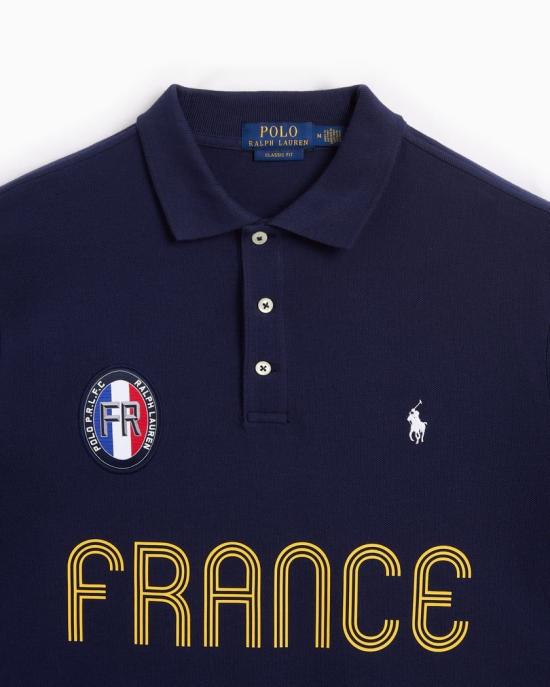 24FW 폴로 랄프로렌 폴로 티셔츠 710944667001 NAVY - POLO RALPH LAUREN