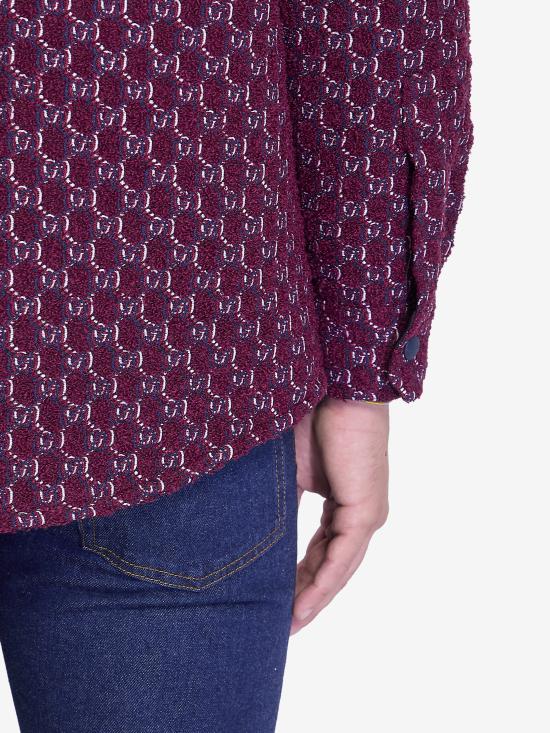  구찌 긴팔 셔츠 787904ZAQ5N 6419 Burgundy - GUCCI