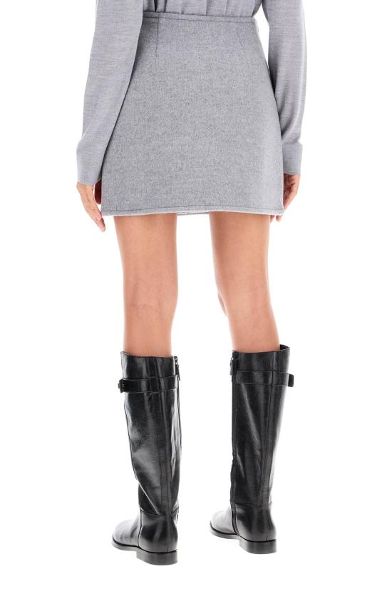 24FW 토리버치 숏 스커트 164407030 Grey - TORY BURCH