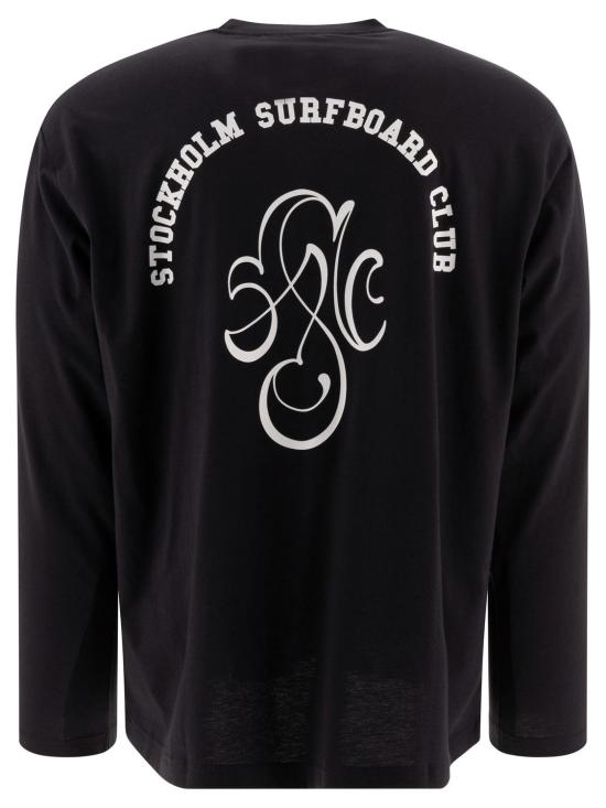 24FW 스톡홀름 서프보드 클럽 긴팔 티셔츠 U1000136BLACKWITHWHITEPRINT - STOCKHOLM SURFBOARD CLUB