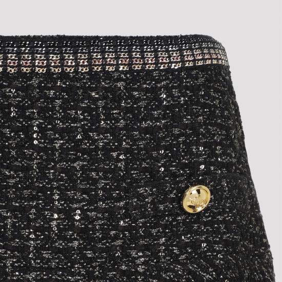  지암바티스타 발리 미디 스커트 24FWPVCA205409UBE 9999 BLACK - GIAMBATTISTA VALLI