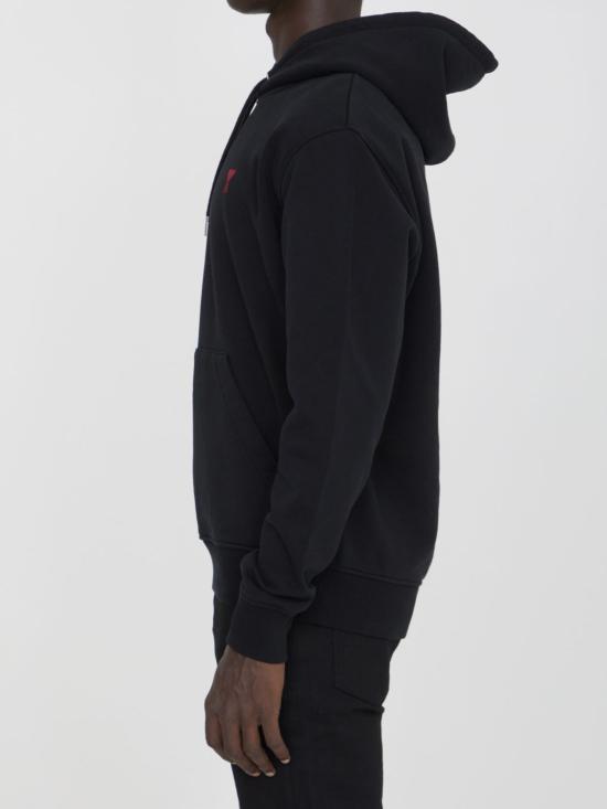 26SS 아미 후드 티셔츠 BFUSW235730 001 BLACK - AMI