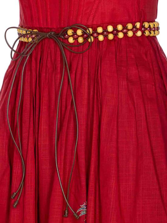 25FW 짐머만 미디 스커트 4225DSS251REDMULPAI Red - ZIMMERMANN