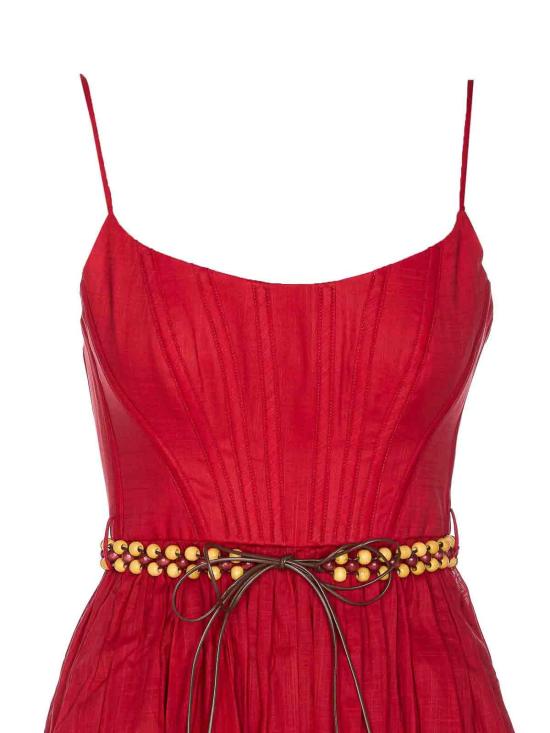 25FW 짐머만 미디 스커트 4225DSS251REDMULPAI Red - ZIMMERMANN