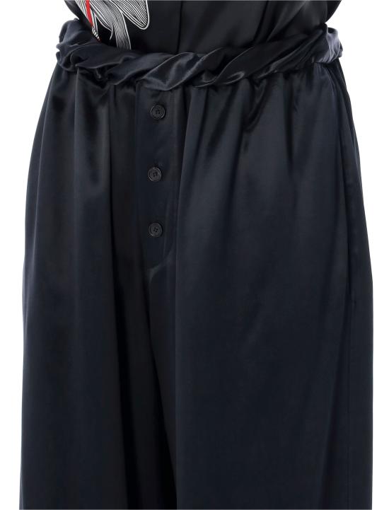 24FW 살바토레 페라가모 스트레이트 팬츠 13G178777591 002 BLACK - SALVATORE FERRAGAMO