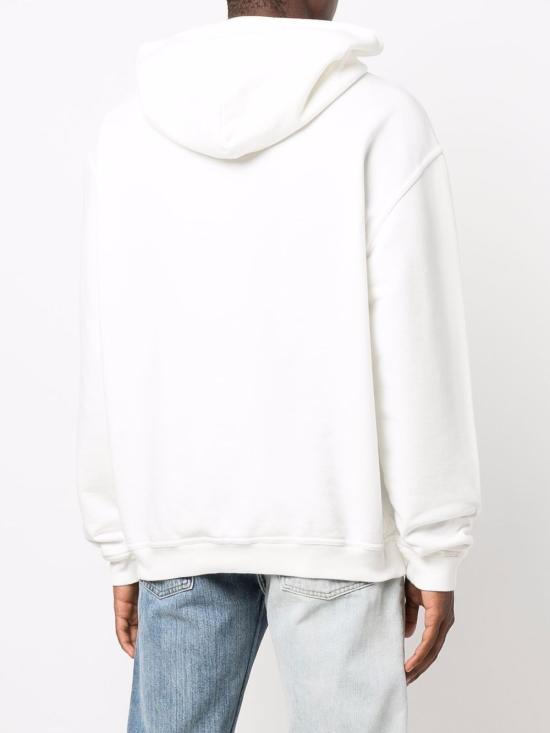 24FW 마르지엘라 업사이드 다운 자수 로고 후드 S50GU0167S25503961 OFF WHITE BLACK EMBROIDERY - MAISON MARGIELA