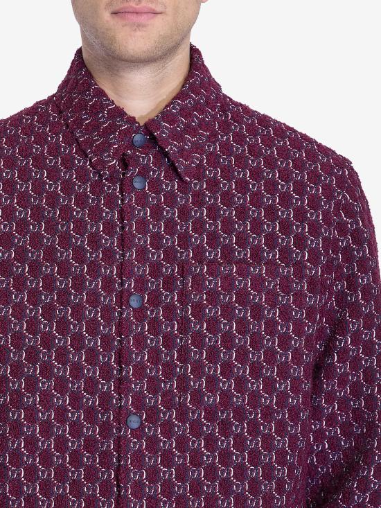  구찌 긴팔 셔츠 787904ZAQ5N 6419 BORDEAUX - GUCCI