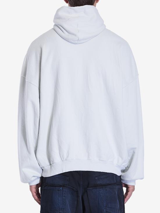  발렌시아가 후드 티셔츠 803265TRVD1 9012 WHITE - BALENCIAGA