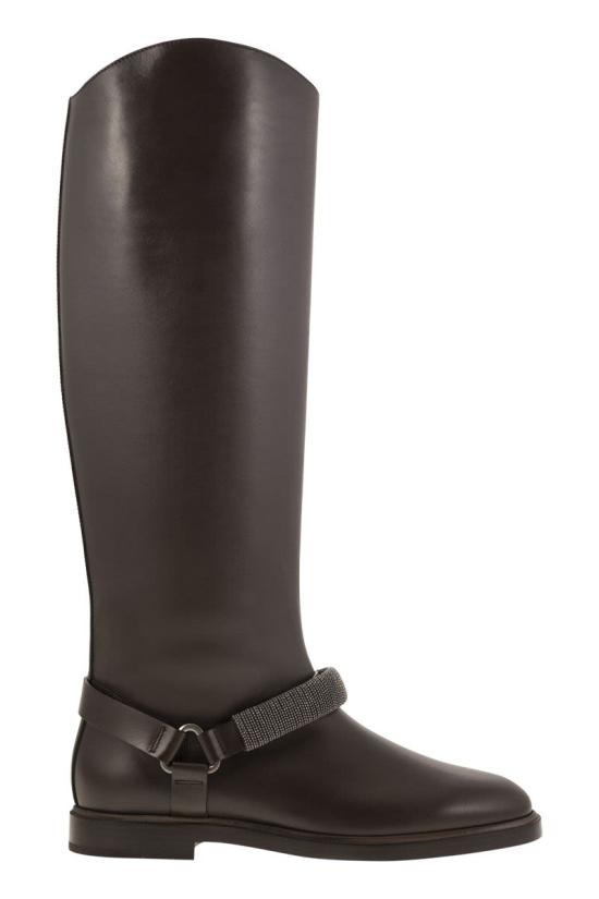 24FW 브루넬로 쿠치넬리 부츠 MZOLC2847 C8279 DARK BROWN