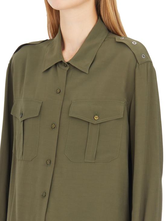  돈답 셔츠 IDC379IF0040DXXXDD633 GREEN - DONDUP