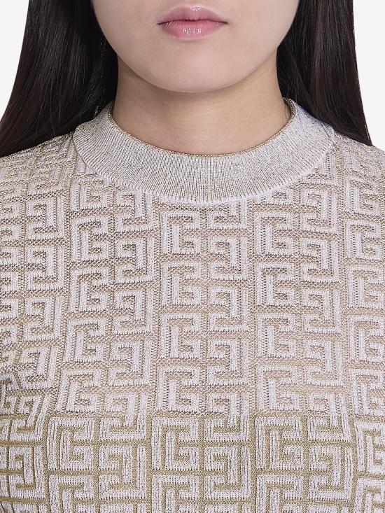  발망 숏 원피스 DF2R8029KH69 GFM BEIGE - BALMAIN