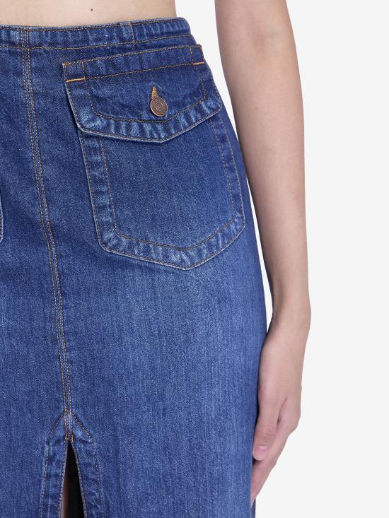  끌로에 데님 스커트 CH24WDJ01150 402 BLUE - CHLOE