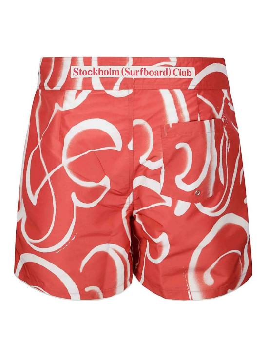 26SS 스톡홀름 서프보드 클럽 숏팬츠 M6000152R47REDMONOGRAM Red - STOCKHOLM SURFBOARD CLUB