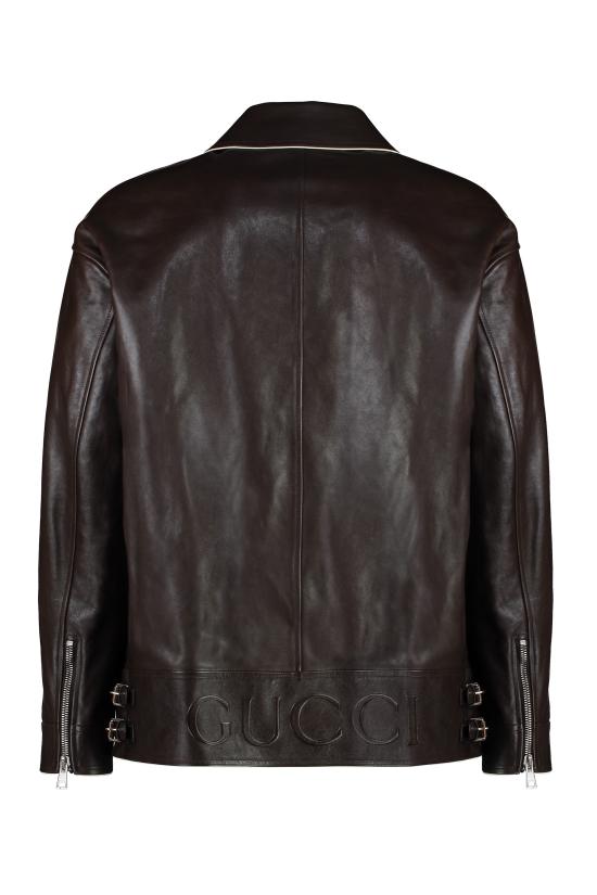  구찌 가죽 자켓 801756XNA12 2433 brown - GUCCI