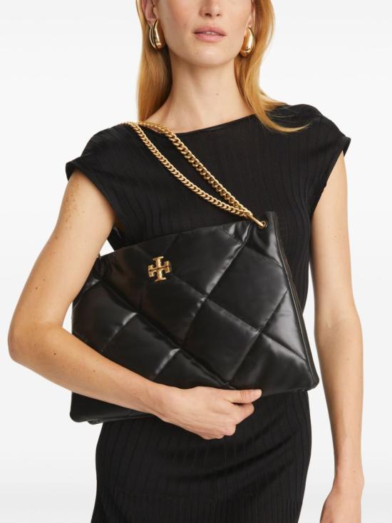 25SS 토리버치 키라 다이아몬드 숄더백 155235 001 black - TORY BURCH