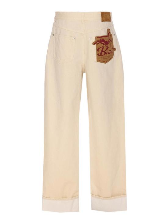  보테가베네타 스트레이트 팬츠 824659V5DV09247 Beige - BOTTEGA VENETA