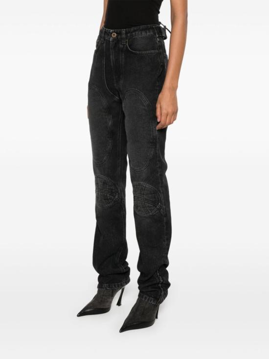  장 폴 고티에 스트레이트 팬츠 JE148LPD01606 Black - JEAN PAUL GAULTIER