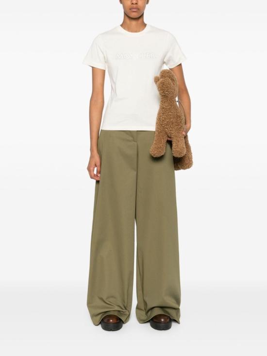 24FW 몽클레어 로고 코튼 티셔츠 8C0002189AIJ034 White - MONCLER