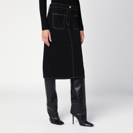 24FW 쿠레쥬 스커트 324DJU183DE0020 B044 BLACK - COURREGES