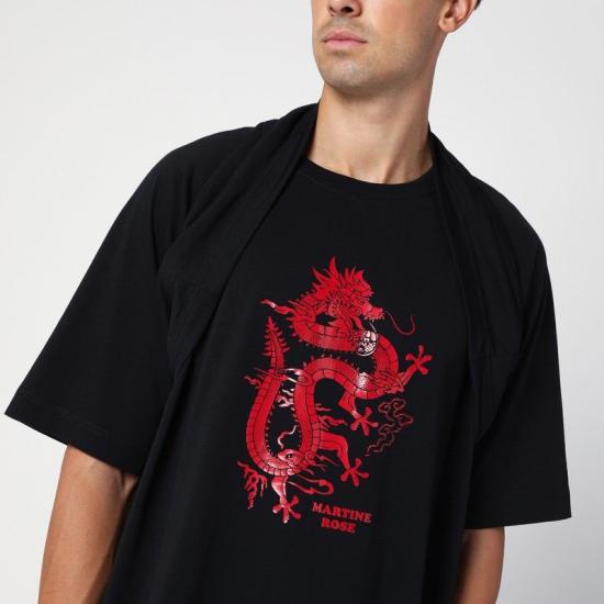 24FW 마틴로즈 반팔 티셔츠 646JE01001JCO BLK BLACK - MARTINE ROSE