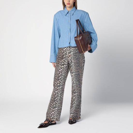  하프보이 셔츠 HFW241WSSL115 D02 BLUE - HALFBOY