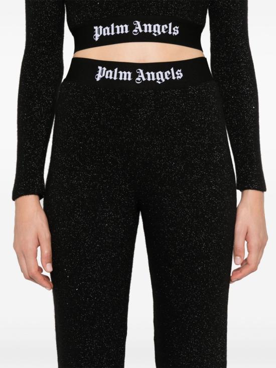 24FW 팜앤젤스 스트레이트 팬츠 PWHG021F24KNI0011010 Black - PALM ANGELS