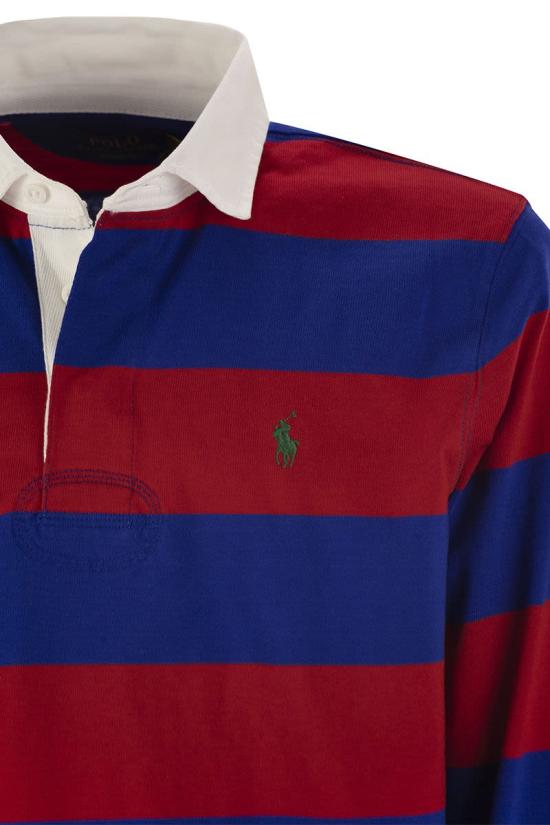 24FW 폴로 랄프로렌 폴로 티셔츠 710717116 048 RED BLUE - POLO RALPH LAUREN