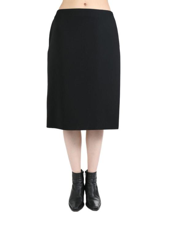  더로우 미디 스커트 8232 W3177BLK NEGRO