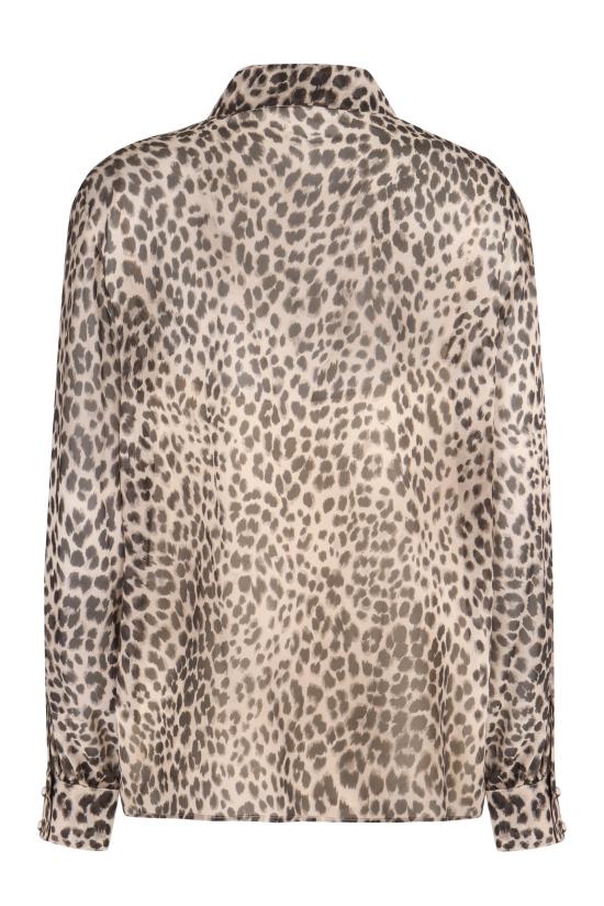  막스마라 스튜디오 반팔 티셔츠 VALZER2426266012600 001 Animalier - MAX MARA STUDIO