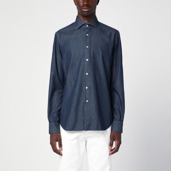 24FW 싸쿠스 긴팔 셔츠 MOP742ML11296 003 BLUE