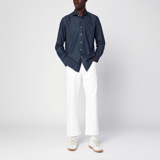 24FW 싸쿠스 긴팔 셔츠 MOP742ML11296 003 BLUE - XACUS