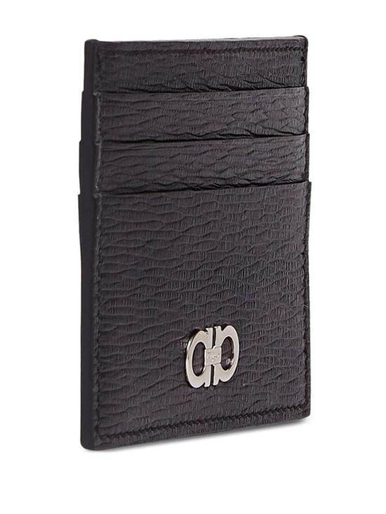 26FW 살바토레 페라가모 간치니 크레딧 카드 홀더 66A3020698914 NERO BLACK - SALVATORE FERRAGAMO