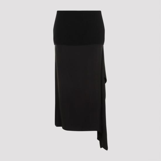 질샌더 롱 스커트 J02MA0233J20050 001 black - JIL SANDER