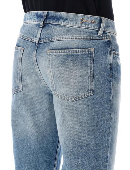  지방시 스트레이트 팬츠 BM51HB5YB6 426 OCEAN BLUE - GIVENCHY