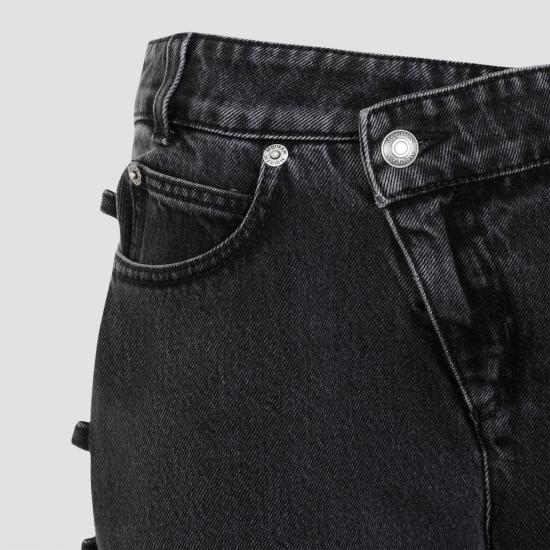 24FW 알렉산더 맥퀸 스트레이트 팬츠 804375QMACX 1307 BLACK - ALEXANDER MCQUEEN