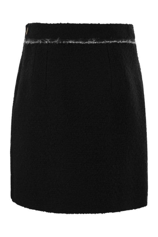  페이 미디 스커트 NXW90494700 B999 BLACK - FAY
